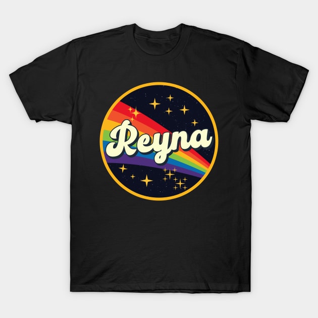 Reyna // Rainbow In Space Vintage Style T-Shirt by LMW Art